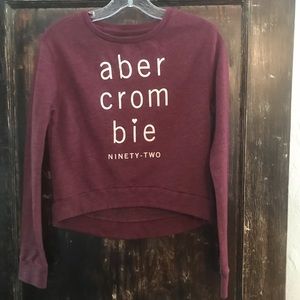 Abercrombie girls high low sweatshirt